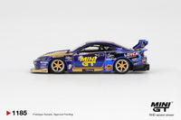 Thumbnail for PRE-ORDER Mini GT 1:64 Nissan LB-Super Silhouette S15 SILVIA #555 Team MINI GT Liberty Walk 2025 Formula Drift Halloween Special MGT01185-R