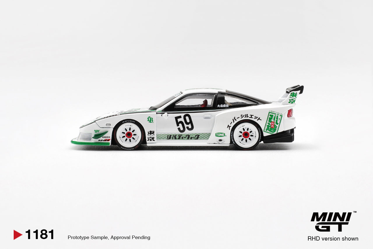 PRE-ORDER Mini GT 1:64 Nissan LB-Super Silhouette 180SX White MGT01181-R