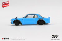 Thumbnail for PRE-ORDER Mini GT 1:64 Nissan LB★Works HAKOSUKA Baby Blue MGT01169-R