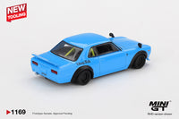 Thumbnail for PRE-ORDER Mini GT 1:64 Nissan LB★Works HAKOSUKA Baby Blue MGT01169-R