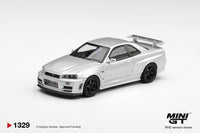 Thumbnail for PRE-ORDER Mini GT 1:64 Nissan NISMO R34GT-R Z-tune Z-Tune Silver MGT01329-R