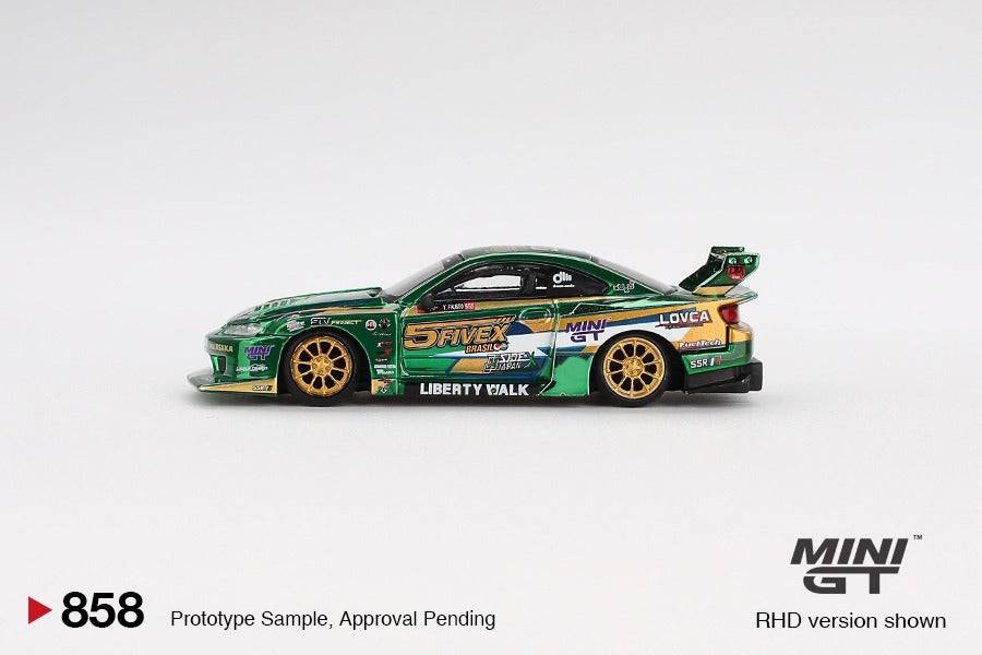 PRE-ORDER Mini GT 1:64 Nissan Nissan LB-Super Silhouette S15 SILVIA LBWK 2024 Fausto Racing MGT00858-R