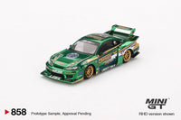 Thumbnail for PRE-ORDER Mini GT 1:64 Nissan Nissan LB-Super Silhouette S15 SILVIA LBWK 2024 Fausto Racing MGT00858-R