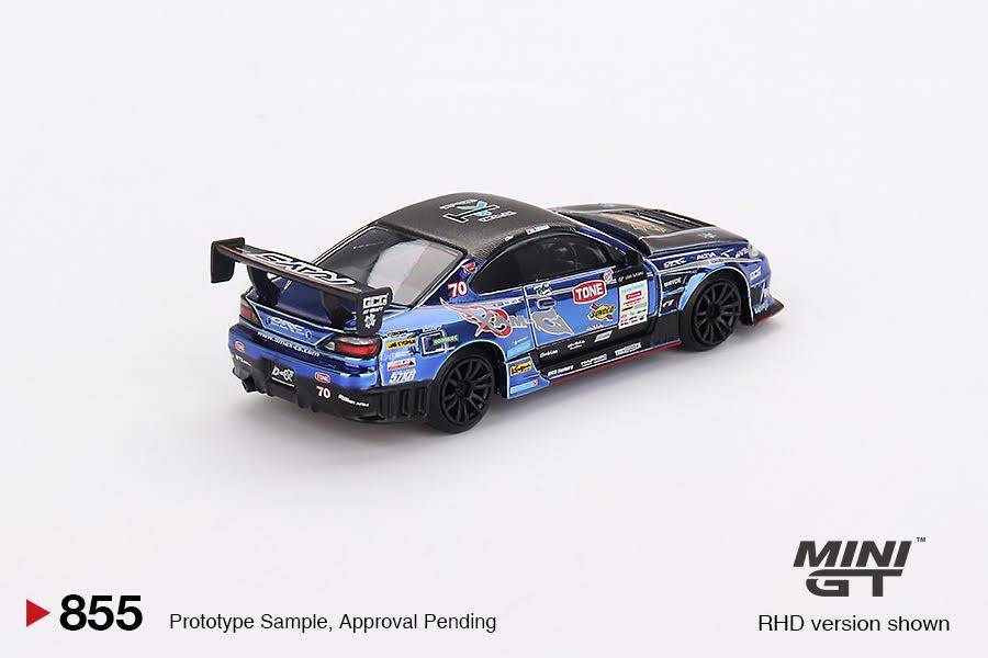 PRE-ORDER Mini GT 1:64 Nissan Silvia S15 D-MAX Racing #70 2023 D1 Grand Prix - Japan Exclusive MGT00855-BL