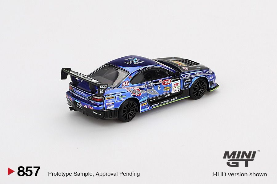 PRE-ORDER Mini GT 1:64 Nissan Silvia S15 D-MAX Racing #46 2023 D1 Grand Prix - Japan Exclusive MGT00855-BL Copy