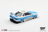 Thumbnail for PRE-ORDER Mini GT 1:64 Nissan Skyline GT-R R32 LBWK Kaido Works AMOCULTURE MGT01238-R