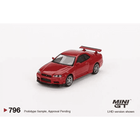 Thumbnail for PRE-ORDER Mini GT 1:64 Nissan Skyline GT-R R34 V-Spec Active Red MGT00796-R