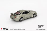 Thumbnail for PRE-ORDER Mini GT 1:64 Nissan Skyline GT-R R34 V-Spec II Nür Millenium Jade MGT1003-R