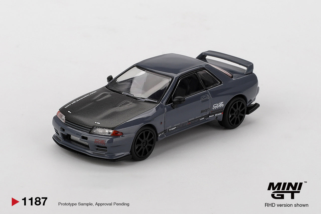 PRE-ORDER Mini GT 1:64 Nissan Skyline GT-R Top Secret VR32 Stealth Grey MGT01187-R