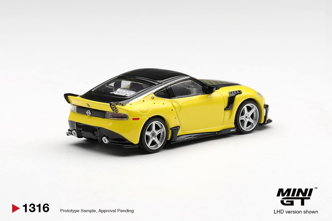 PRE-ORDER Mini GT 1:64 Nissan Z VeilSide FFZ400 Ikazuchi Yellow MGT01316-R
