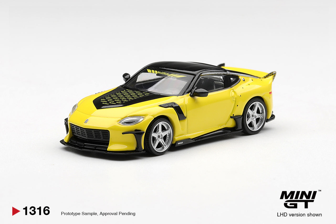 PRE-ORDER Mini GT 1:64 Nissan Z VeilSide FFZ400 Ikazuchi Yellow MGT01316-R