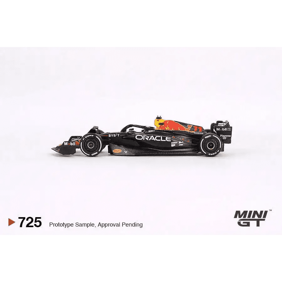 PRE-ORDER Mini GT 1:64 Oracle Red Bull Racing RB19 #11 Sergio Pérez 2023 F1 2023 Saudi Arabian GP Winner MGT00725-L