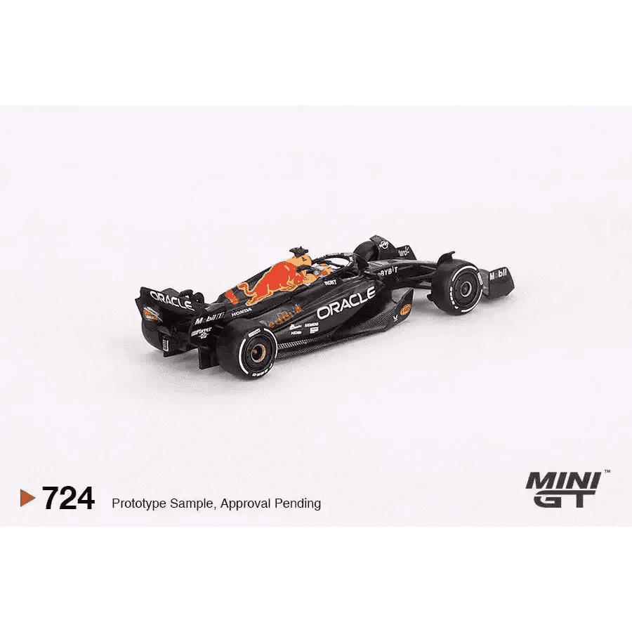 PRE-ORDER Mini GT 1:64 Oracle Red Bull Racing RB19 #1 Max Verstappen 2023 F1 2023 Bahrain GP Winner MGT00724-L