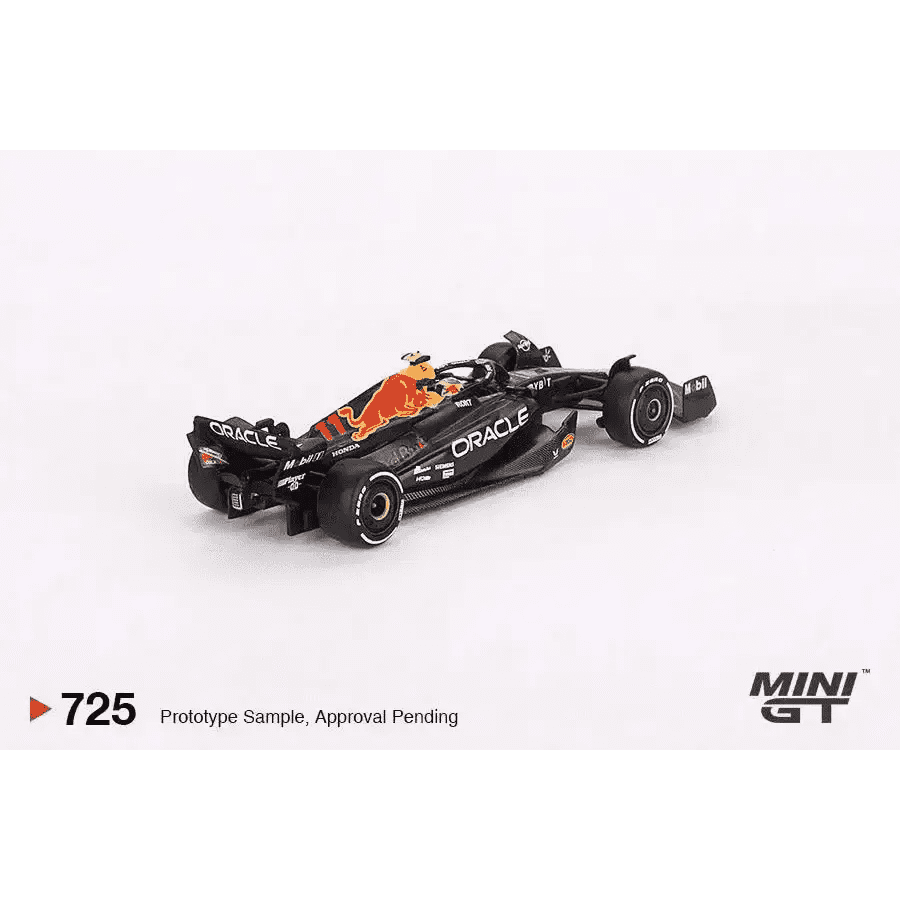 PRE-ORDER Mini GT 1:64 Oracle Red Bull Racing RB19 #11 Sergio Pérez 2023 F1 2023 Saudi Arabian GP Winner MGT00725-L