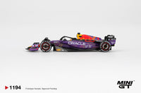 Thumbnail for PRE-ORDER Mini GT 1:64 Oracle Red Bull Racing RB19 #1 Max Verstappen 2023 F1 2023 Las Vegas GP Winner MGT01194-L