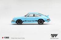 Thumbnail for PRE-ORDER Mini GT 1:64 Porsche 911 Carrera RS 2.7 Gulf Blue with Black Livery MGT01365-R