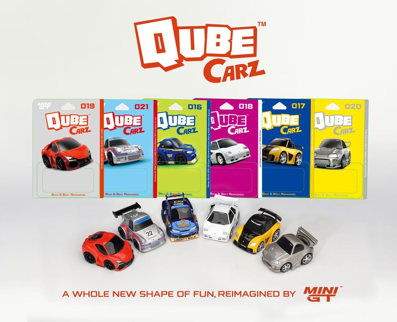 PRE-ORDER Mini GT 1:64 Qube Carz Mix 4 Sealed Case
