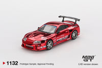 Thumbnail for PRE-ORDER Mini GT 1:64 Toyota Supra A80 Top Secret GT-300 Top Secret Red Chrome MGT01132-R