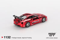 Thumbnail for PRE-ORDER Mini GT 1:64 Toyota Supra A80 Top Secret GT-300 Top Secret Red Chrome MGT01132-R