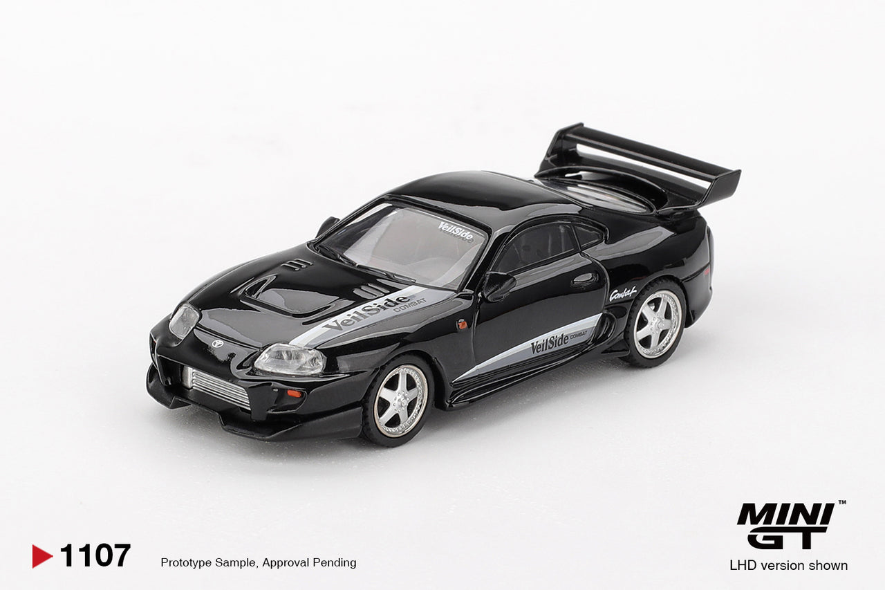 PRE-ORDER Mini GT 1:64 Toyota Supra VeilSide Combat V-II Black MGT01107-R