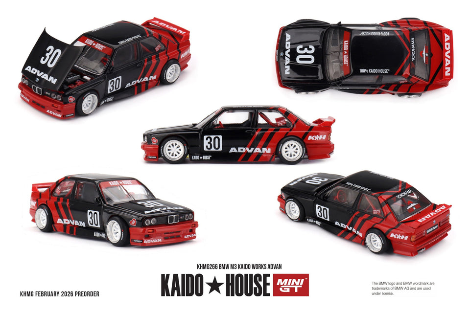 Mini GT x Kaido House 1:64 BMW M3 Kaido Works Advan KHMG266