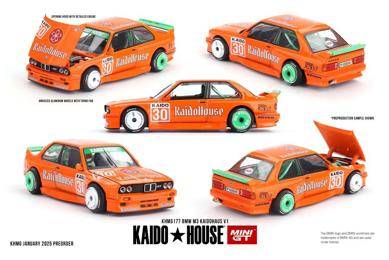 PRE-ORDER Mini GT x Kaido House 1:64 BMW M3 KaidoHaus V1 KHMG177