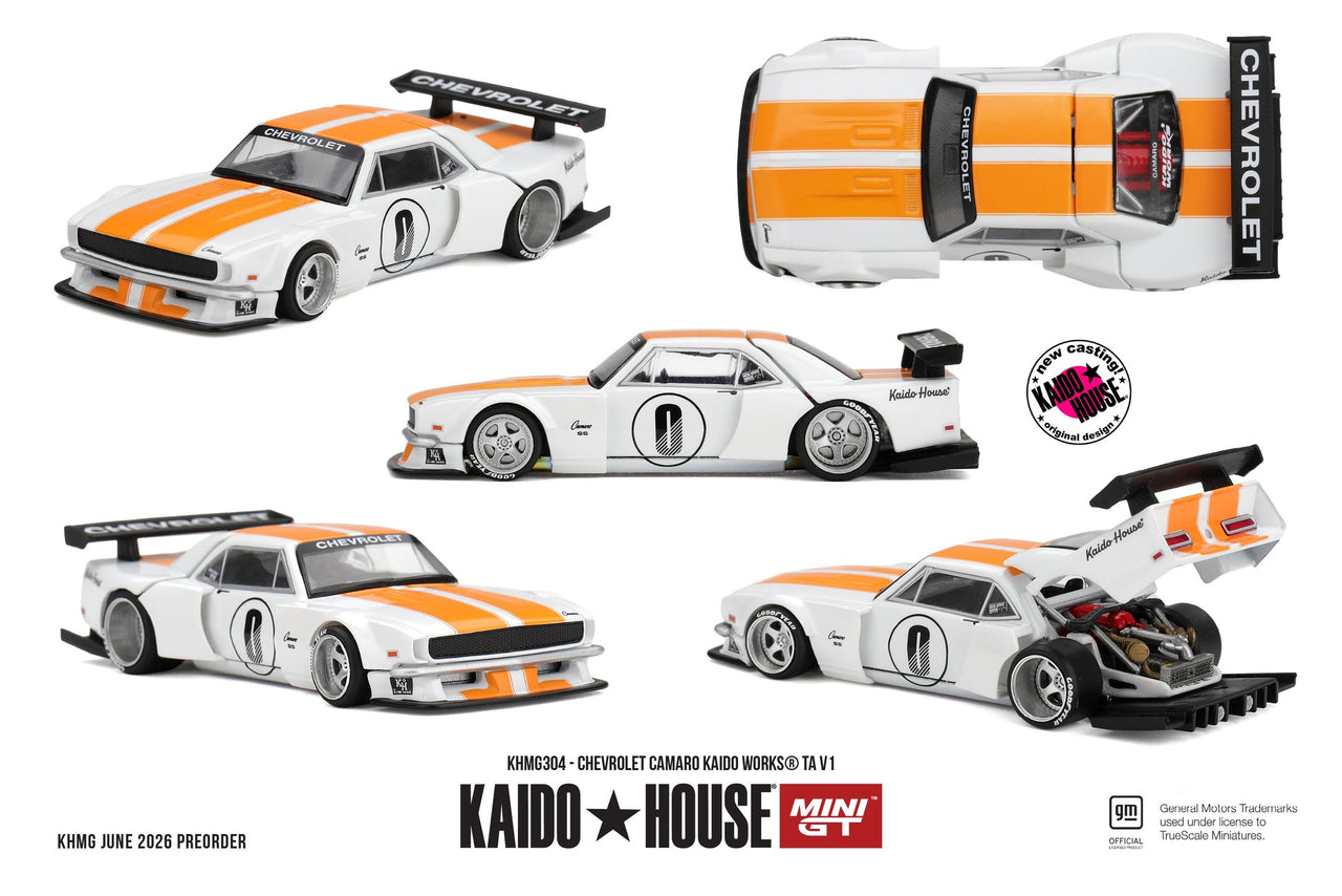 PRE-ORDER Mini GT x Kaido House 1:64 Chevrolet Camaro KAIDO WORKS TA V1 KHMG304