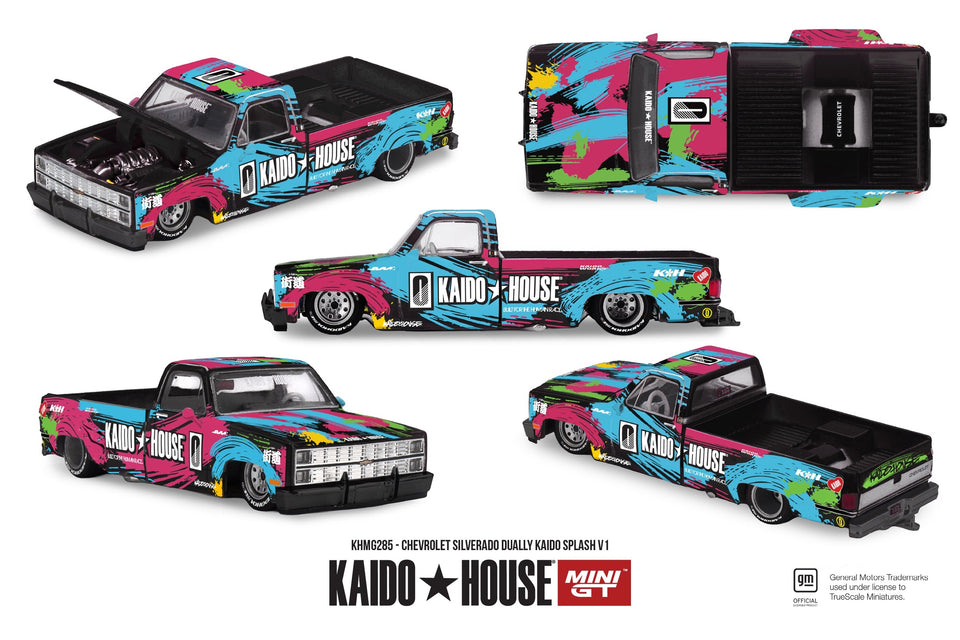 Mini GT x Kaido House 1:64 Chevrolet Silverado Dually Kaido Splash