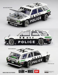 Thumbnail for PRE-ORDER Mini GT x Kaido House 1:64 Datsun KAIDO 510 Wagon Police KHMG0321