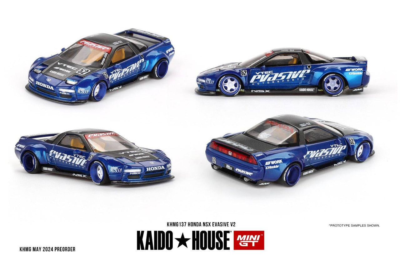 PRE-ORDER Mini GT x Kaido House 1:64 Honda NSX Evasive V2 KHMG137