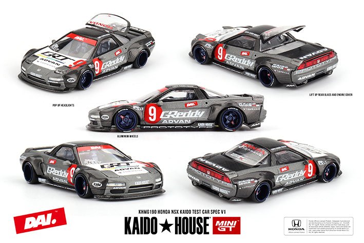 PRE-ORDER Mini GT x Kaido House 1:64 Honda NSX Kaido Test Car Spec V1 KHMG190