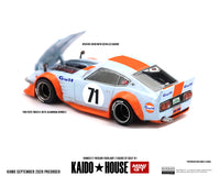 Thumbnail for PRE-ORDER Mini GT x Kaido House 1:64 Nissan Fairlady Z Kaido GT GULF V1 KHMG317