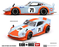 Thumbnail for PRE-ORDER Mini GT x Kaido House 1:64 Nissan Fairlady Z Kaido GT GULF V1 KHMG317