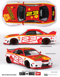 Thumbnail for PRE-ORDER Mini GT x Kaido House 1:64 Nissan Skyline GT-R R33 Kaido Stock Car V1 KHMG313