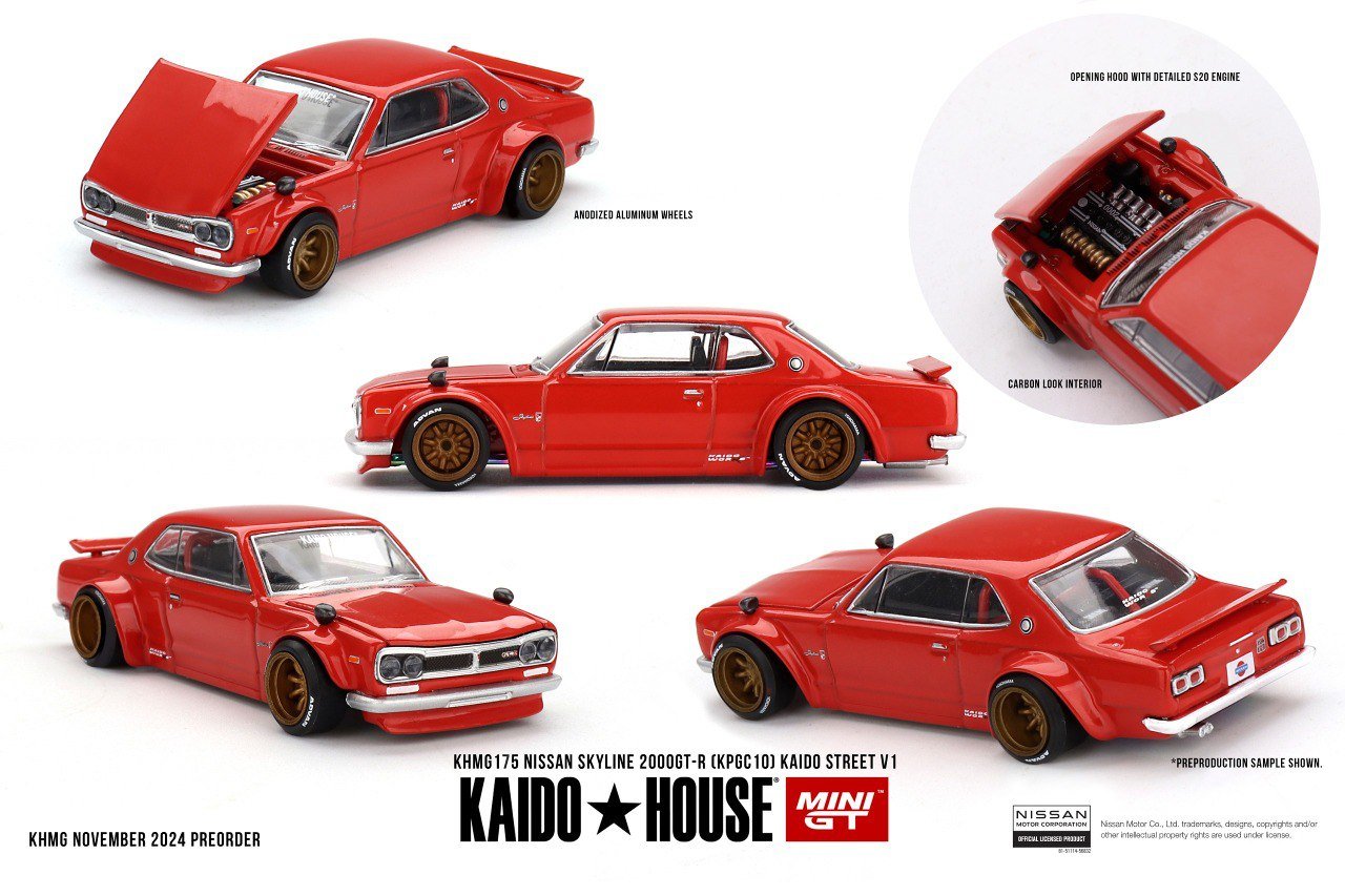 Mini GT x Kaido House 1:64 Nissan Skyline 2000GT-R (KPGC10) Kaido