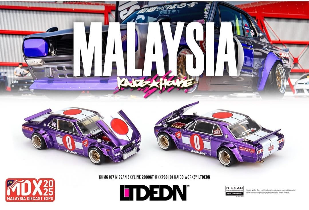 Diecast Model Car 1:64 Scale Kaido House Mini GT Nissan Datsun 510