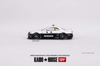 Thumbnail for PRE-ORDER Mini GT x Kaido House 1:64 Nissan Skyline GT-R R34 Kaido Works V2 Areo Police KHMG120