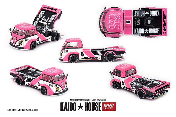 PRE-ORDER Mini GT x Kaido House 1:64 Volkswagen T1 KAIDO RAD VAN V1 KHMG245