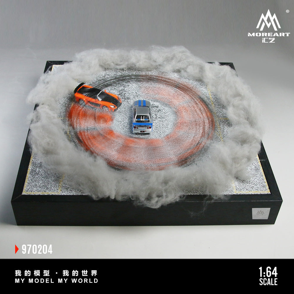 PRE-ORDER MoreArt 1:64 Car Drift Turntable Scene Model 01