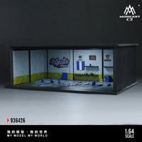 Thumbnail for PRE-ORDER MoreArt 1:64 Diorama Grand Theft Auto Los Santos Customs Scene w/ Accessories