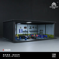 Thumbnail for PRE-ORDER MoreArt 1:64 Diorama Grand Theft Auto Los Santos Customs Scene w/ Accessories