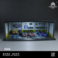 Thumbnail for PRE-ORDER MoreArt 1:64 Diorama Grand Theft Auto Los Santos Customs Scene w/ Accessories