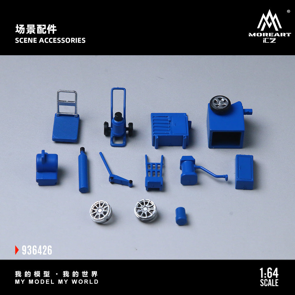 PRE-ORDER MoreArt 1:64 Diorama Grand Theft Auto Los Santos Customs Scene w/ Accessories