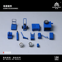 Thumbnail for PRE-ORDER MoreArt 1:64 Diorama Grand Theft Auto Los Santos Customs Scene w/ Accessories