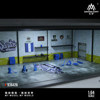 Thumbnail for PRE-ORDER MoreArt 1:64 Diorama Grand Theft Auto Los Santos Customs Scene w/ Accessories