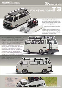 Thumbnail for PRE-ORDER Mortal 1:64 VW T3 Lowrider w/ BBS Wheels Matte White