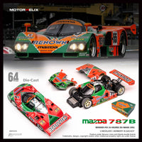 Thumbnail for PRE-ORDER Motor Helix 1:64 Mazda 787B Renown #55 Champion Car