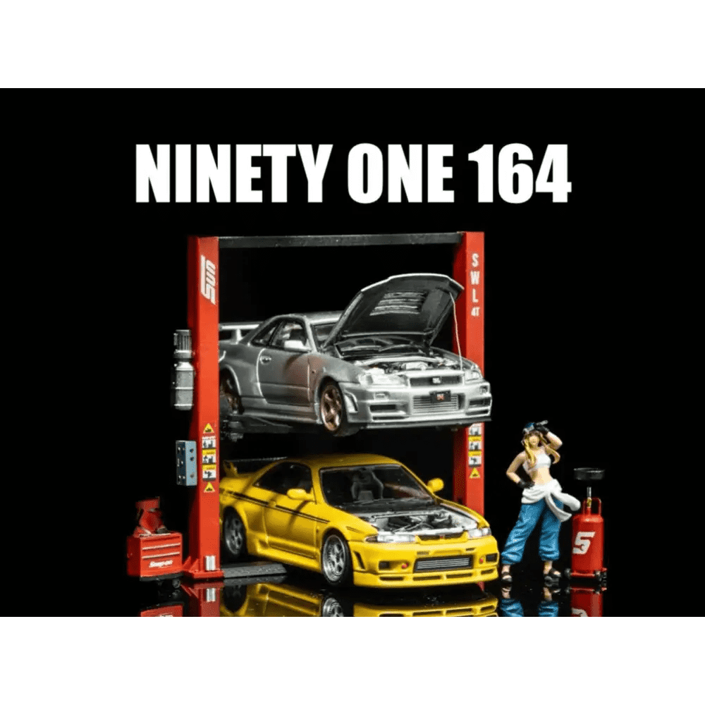 PRE-ORDER Ninety One 1:64 Two Post Car Hoist