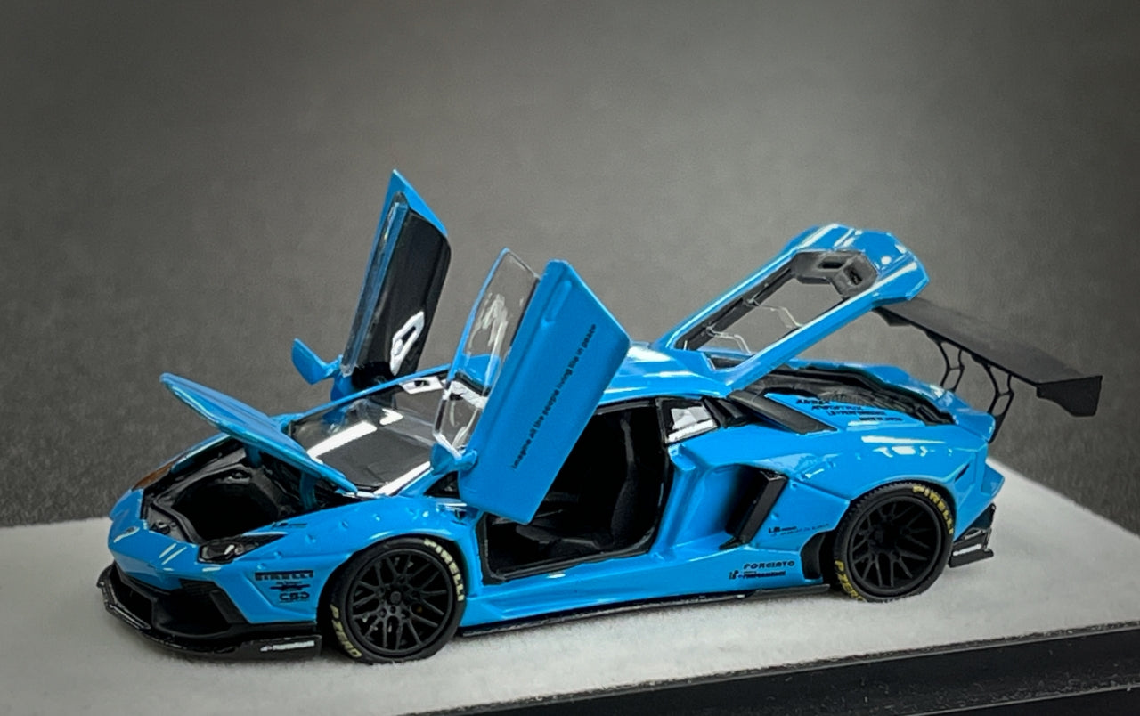 PRE-ORDER PGM 1:64 Lamborghini LBWK LP700 Blue