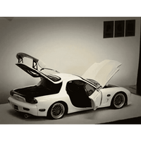 Thumbnail for PRE-ORDER PGM 1:64 Mazda RX-7 FD3S White Luxury w/Turntable